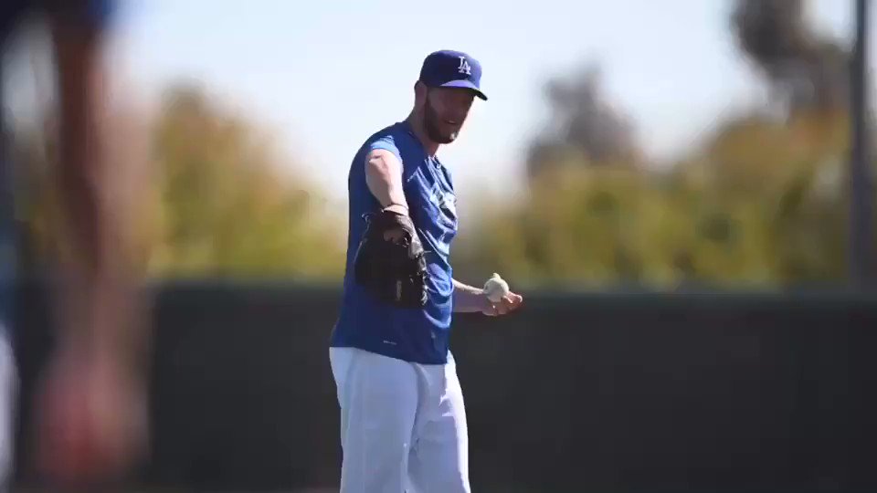 First look at Clayton Kershaw this year 😳😂