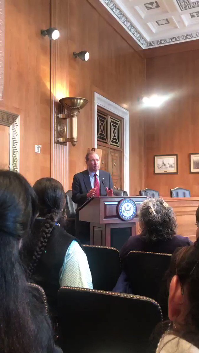 .@SenatorTomUdall continues to affirm the importance of Native languages and is sponsoring the reauthorization of the Esther Martinez Act (2006), who was a Ohkay Owingeh Pueblo leader who was a pioneer in Native language revitalization efforts in her home Tribal community.