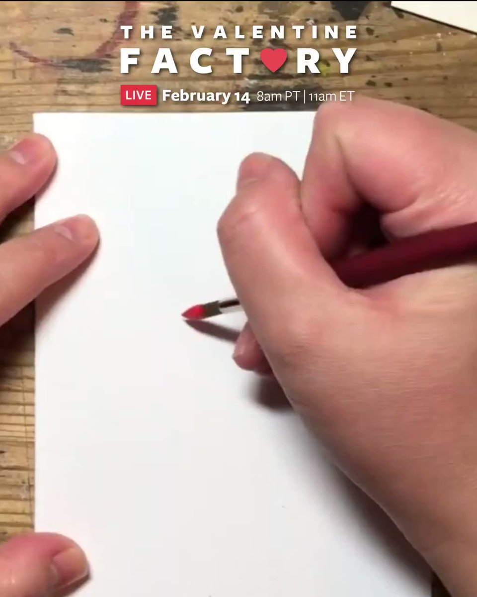 This #ValentinesDay, spread the love with a card from the ❤️. Tune in to our Valentine Factory tomorrow and watch artists create unique cards LIVE for you, your BFF or someone special at http://facebook.com/facebook