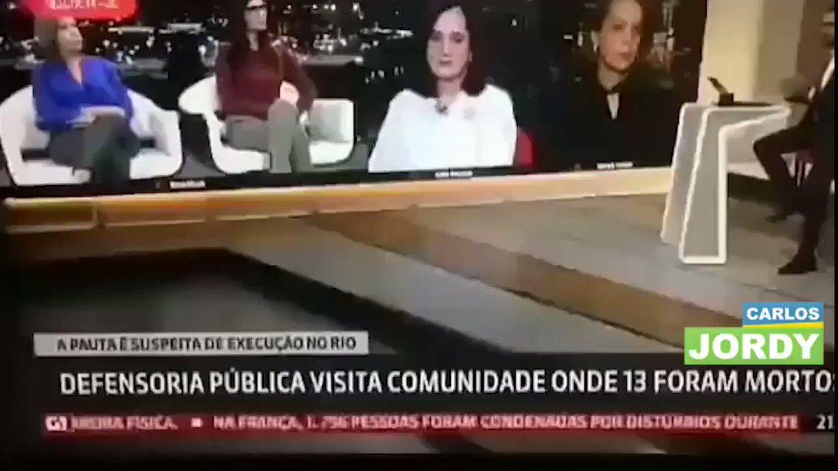 Comentarista da Globonews mostra preocupação por ter morrido 13 bandidos e nenhum policial. No Brasil o poste não mija no cachorro, ele caga.