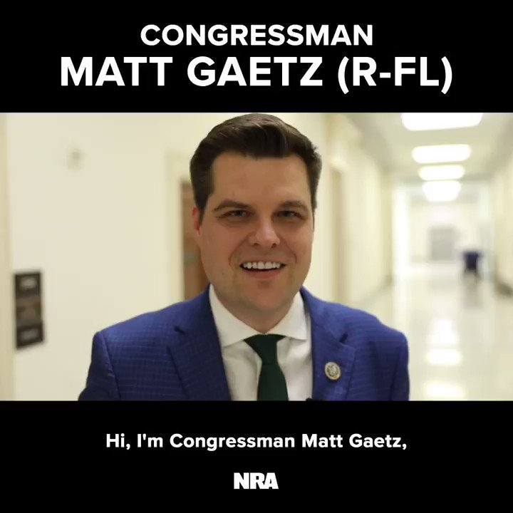 "Just behind these doors, Democrats are trying to make it where it's hard for law-abiding citizens to be able to access their rights and protect themselves." – @NRA life member Rep @RepMattGaetz #HR8 #2A
