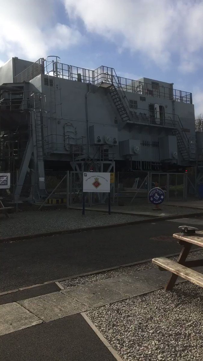 Here’s HMS Havoc rocking and rolling and the #Fisher28s are inside. Up to 240 tonnes of water can be pumped into the unit in a 45 minute session - this would fill 3,000 family sized baths. The unit can be drained in 40 secs. Water temp is 5 degrees Celsius.