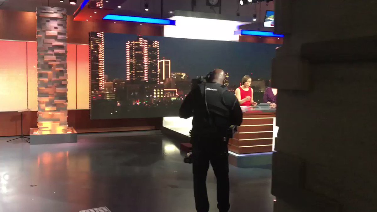 When a night-shifter crashes the morning news set @NBCDFW @DeborahNBC5 @LauraHarrisNBC5 #amnewsers #HappyValentinesDayLadies