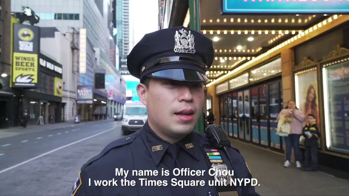 A serendipitous moment in #NYC can change your life forever! @NYPDTimesSquare Officer Chou met his wife near the Brooks Atkinson Theater by chance. So naturally we interviewed him at the very spot their unique love story began! #LoveTimesSquare #ValentinesDay