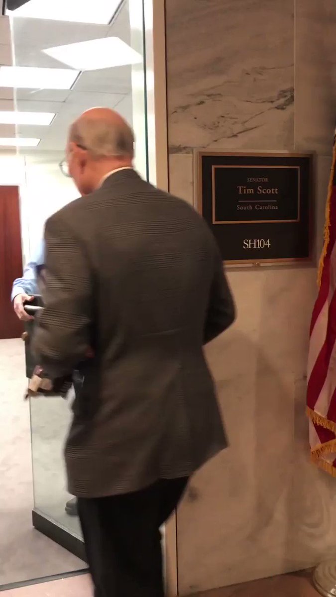 Today, I welcomed @SenatorTimScott and his staff to the Hart Senate Office Building with some delicious @MarsGlobal candy from Topeka, Kansas!