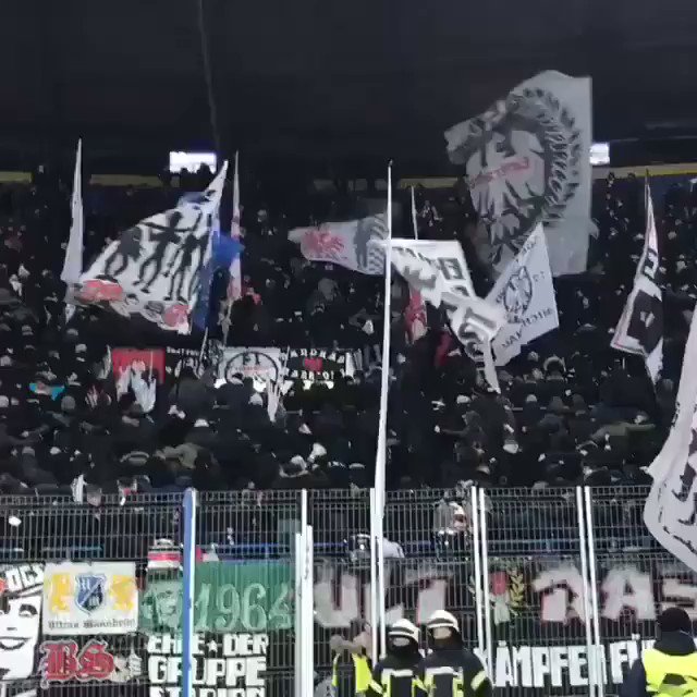 ~3000 fans Eintracht Frankfurt in Kharkiv 14/02/2019