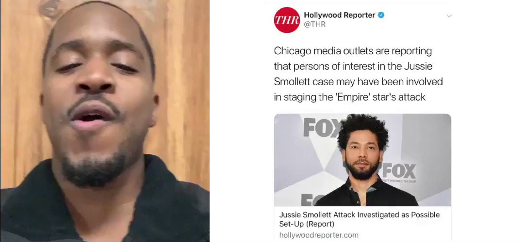 BREAKING NEWS! Chicago Police has reason to believe actor Jussie Smollett lied about Trump Supporters attacking him at 2am with rope & bleach in freezing weather while yelling MAGA Country
* RETWEET if you are laughing with me and knew it was a lie!