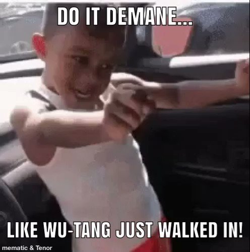 Three-Dimensional objects “have or appear to have length, breadth, & depth.” Three-Dimensional literature & drama is "sufficiently full in characterization & representation of events to be believable.” Therefore, 3-D stands for #DeManeDavisDirects.
Go on, drop that 🎤!
#HTGAWM