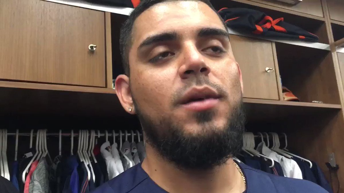 AJ Hinch said there's no debate this season, Roberto Osuna is the #Astros closer. Roberto: "It means a lot to me..I want to thank the #Astros organization, Jeff Luhnow and AJ for trusting me."