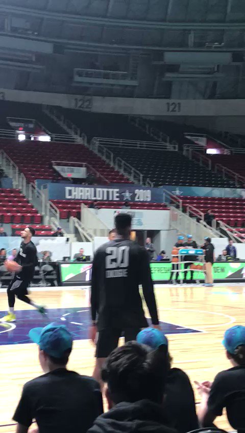 Watch Nigerian-born @CallMe_NonStop from the @Timberwolves in practice before tonight’s #MTNDEWICERisingStars Game🇳🇬🏀 #NBAAllStar 