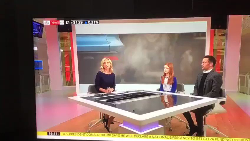 A little clip of my interview on @SkyNews - debating the #climatestrike with a head teacher.