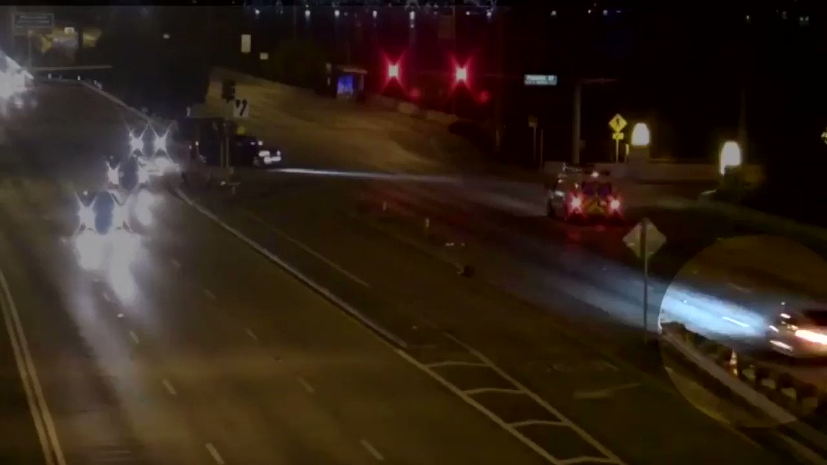 WATCH: A @Tesla slammed into an SUV after blowing through a red light at 128 MPH in Miami Beach. Somehow the driver of the Tesla escaped unharmed but the people inside the SUV suffered serious injuries. Fortunately there was an ambulance close by. https://wsvn.com/news/local/police-release-video-of-miami-beach-tesla-crash/ย โฆ