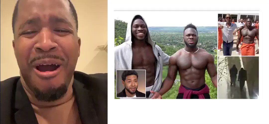 BREAKING NEWS! Police arrested the two suspects for the Jussie Smollett attack.
He said two White Trump Supporters attacked him with bleach and a rope. I must be colored blind because they look black!
RETWEET if you think he should go to jail for lying. http://www.chicagotribune.com/news/local/breaking/ct-met-jussie-smollett-persons-of-interest-20190215-story.html …