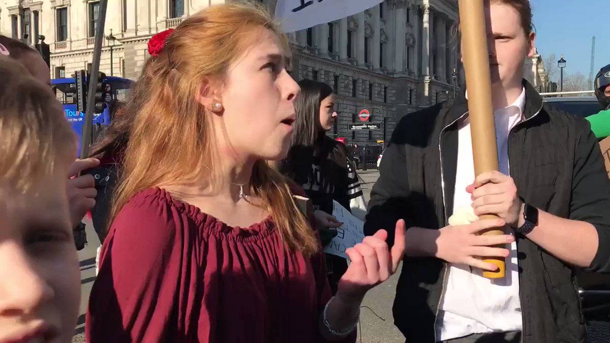 I’m not sure who she is, but she’s a hero. #ClimateStrike