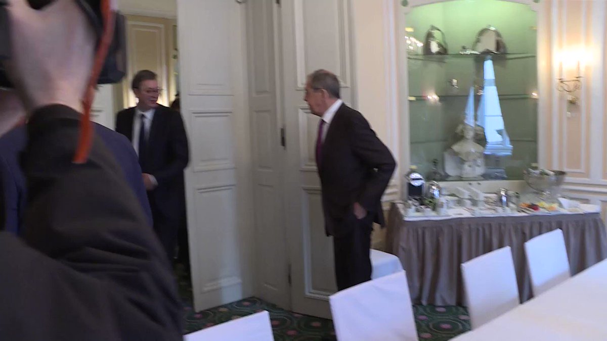 Сергей Лавров встретился Президентом Сербии @avucic "на полях" Мюнхенской конференции по безопасности @MunSecConf
#MSC #MSC2019