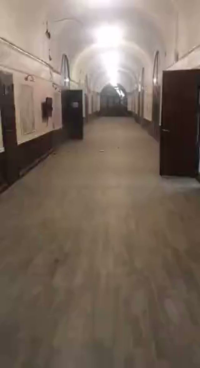 A video of the moment that the 2nd through 5th floors of the St Petersburg IT university began to collapse. 20 or more people may be trapped