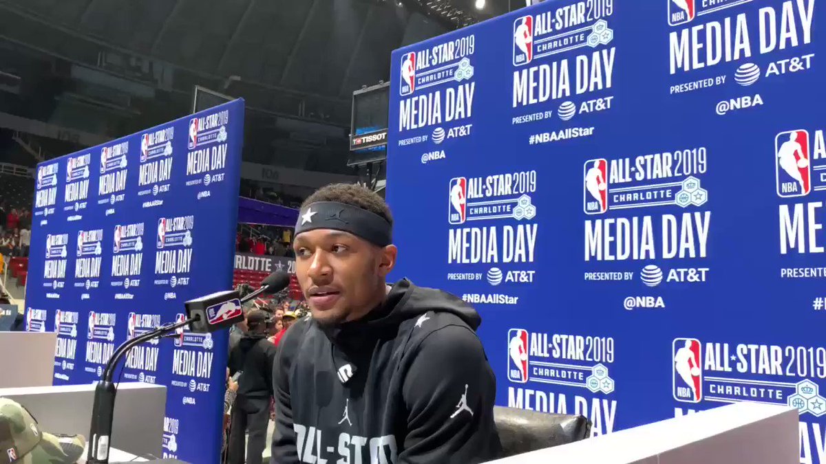 .@RealDealBeal23 ”My journey is awesome.” #NBAAllStar #DCFAMILY – at Bojangles' Coliseum