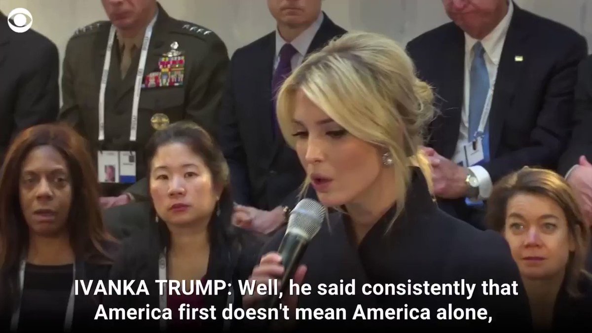 IN MUNICH: "America first doesn't mean America alone," @IvankaTrump said today, adding that "development assistance has to align with American values"