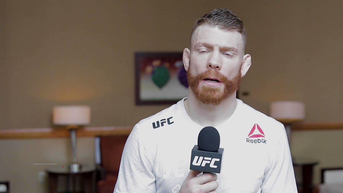 "I can’t wait to feel that canvas under my feet. As soon as I touch that roughness & I smell the way that Octagon smells & the crowd, whether they’re booing me (or) cheering me, just looking back at my coaches like, ‘What the f*** am I doing?’ " - @FelderPaul is ready #UFCPhoenix
