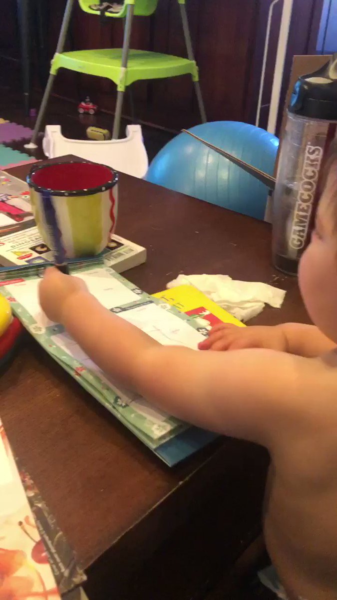 My kid is 18 months and his pen form is better than mine