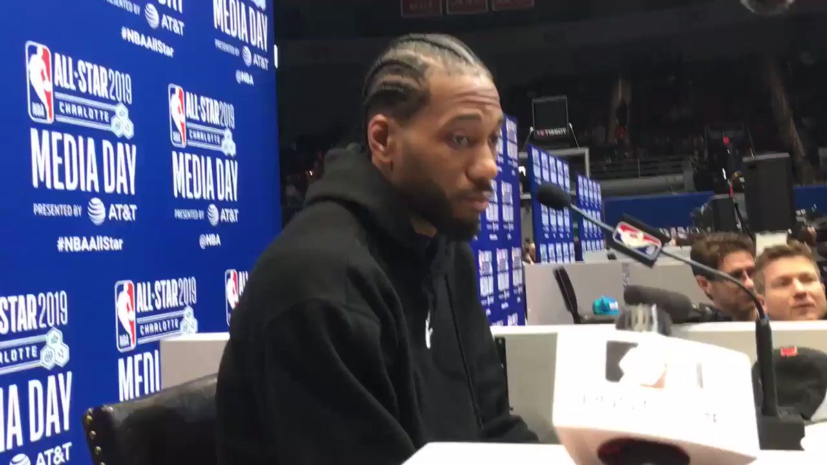Kawhi Leonard on Lou Williams #NBAAllStar #NBAALLSTARMEDIADAY #NBA