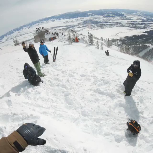 Well that was exciting! Respect to all of those who competed today and @jhskifor keeping the west wild. @GoPro #hero7black and a few more feet about to drop.