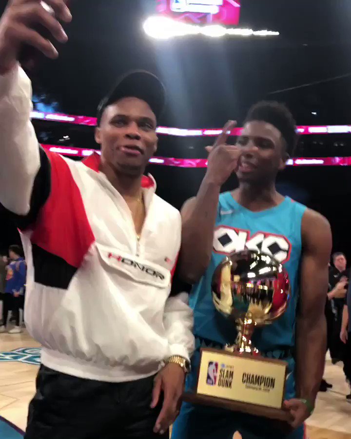 #ThunderUp
@hamidoudiallo bringing the #ATTSlamDunk π back to OKC! #StateFarmSaturday