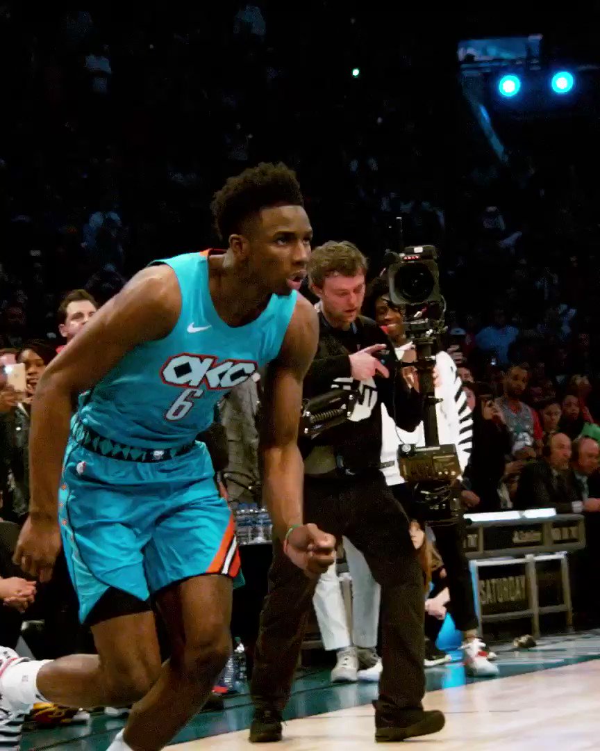 @hamidoudiallo over @QuavoStuntin through the lens of our slo-mo #PhantomCam! #ATTSlamDunk