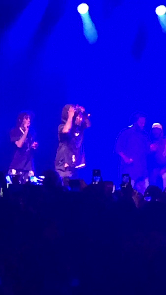I was smacked city but had the wherewithall to record Cole/Folarin doing “Beautiful Bliss.”