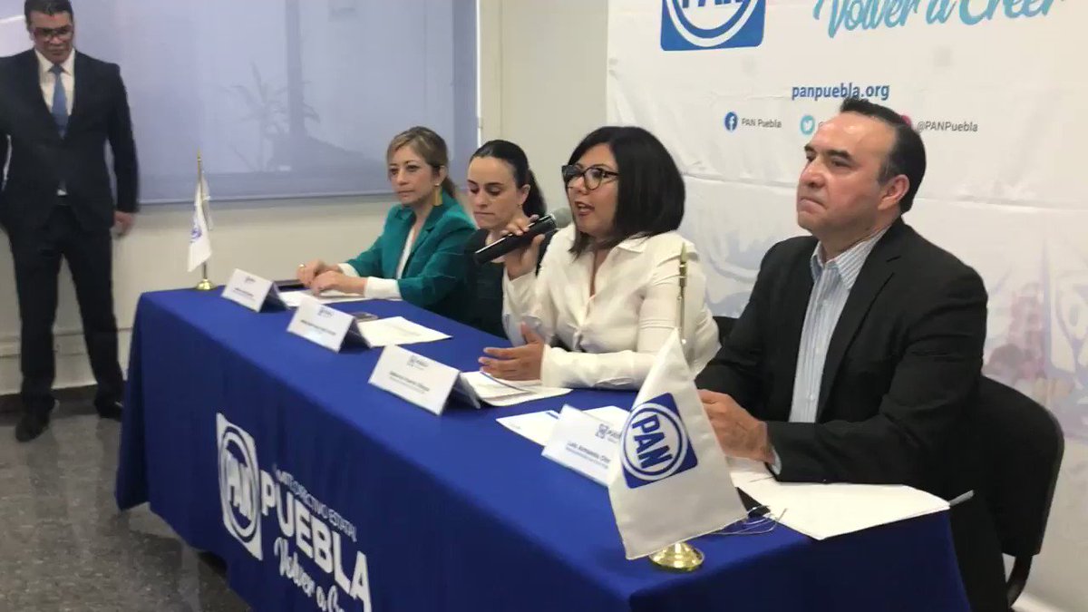 La dirigente del @PANPUEBLA (@GenovevaHuerta) evade la responsabilidad de exalcaldes panistas sobre la inseguridad en Puebla y San Andrés Cholula, que ahora atribuye a @MorenaEnPuebla. || @e_consulta @periodistasoy