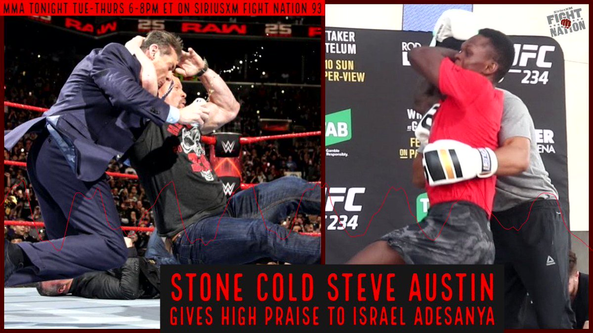 What did @steveaustinBSR think about @stylebender using the Stone Cold Stunner? He got a kick out of it, but there is just one problem…
@RyanMcKinnell @MieshaTate
#ThatstheBottomLine #BecauseStoneColdSaidSo