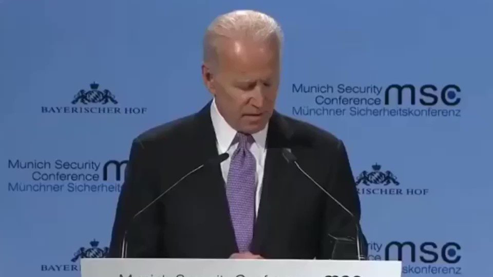 Look at this Malarkey..
Goes abroad to trash America..
I thought we were Americans first?!
When Trump is abroad, he continuously fights for 🇺🇸 and I thank him for that!! 🙏🏻
#JoeBiden is a Fraud!