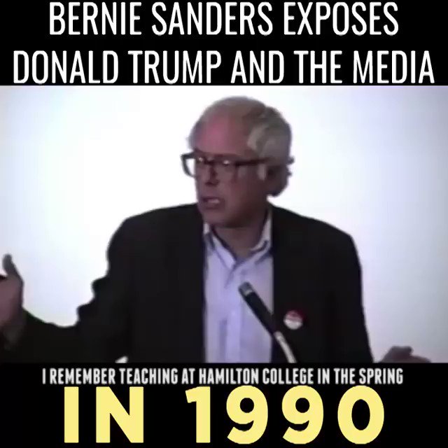Remember when BernieSanders warned us about Donald Trump's ability to manipulate the media in 1990? #FeelTheBern