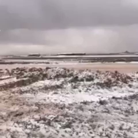 🎥 | مشاهد بديعة وثلوج متساقطة تشهدها منطقة #الجوف