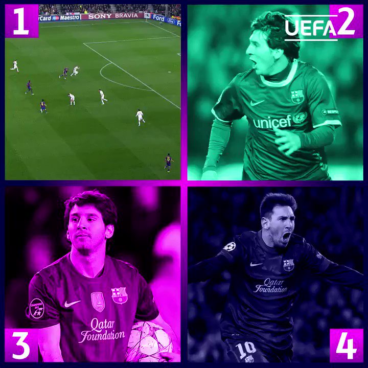 😍 ¿Cuál de estos goles de Leo Messi en octavos de la #UCL te parece mejor?