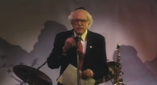 Bernie Sanders played a rabbi in a movie once and just complained about the Dodgers moving from Brooklyn to Los Angeles.
I don't think that part was scripted.