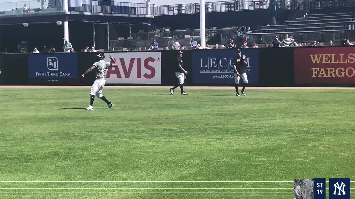 Big Guys in the Outfield. β at George M. Steinbrenner Field