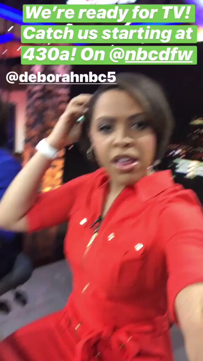Little sing a long with @DeborahNBC5 this morning before @NBCDFW ... it was a highlight for sure. 🤗