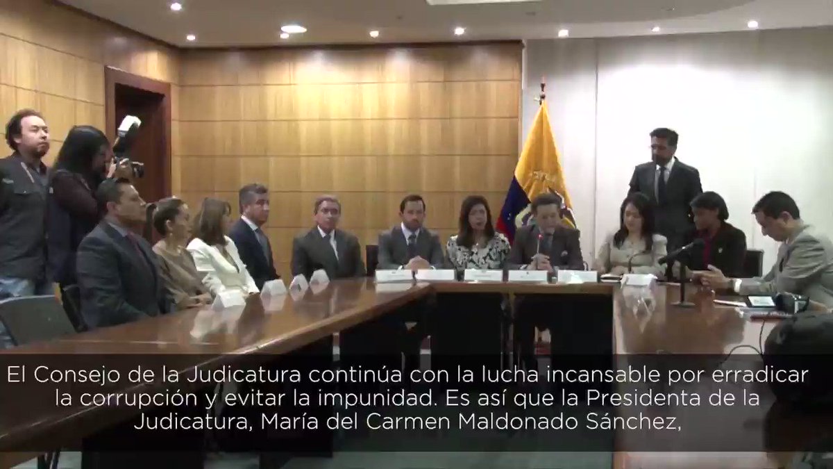 🎥 El primer eje de gestión del Consejo de la Judicatura es la lucha contra la corrupción. Hoy la Presidenta María del Carmen Maldonado Sánchez solicitó a Contraloría iniciar exámenes especiales a contratos de construcción y consultorías de las anteriores administraciones ⤵️