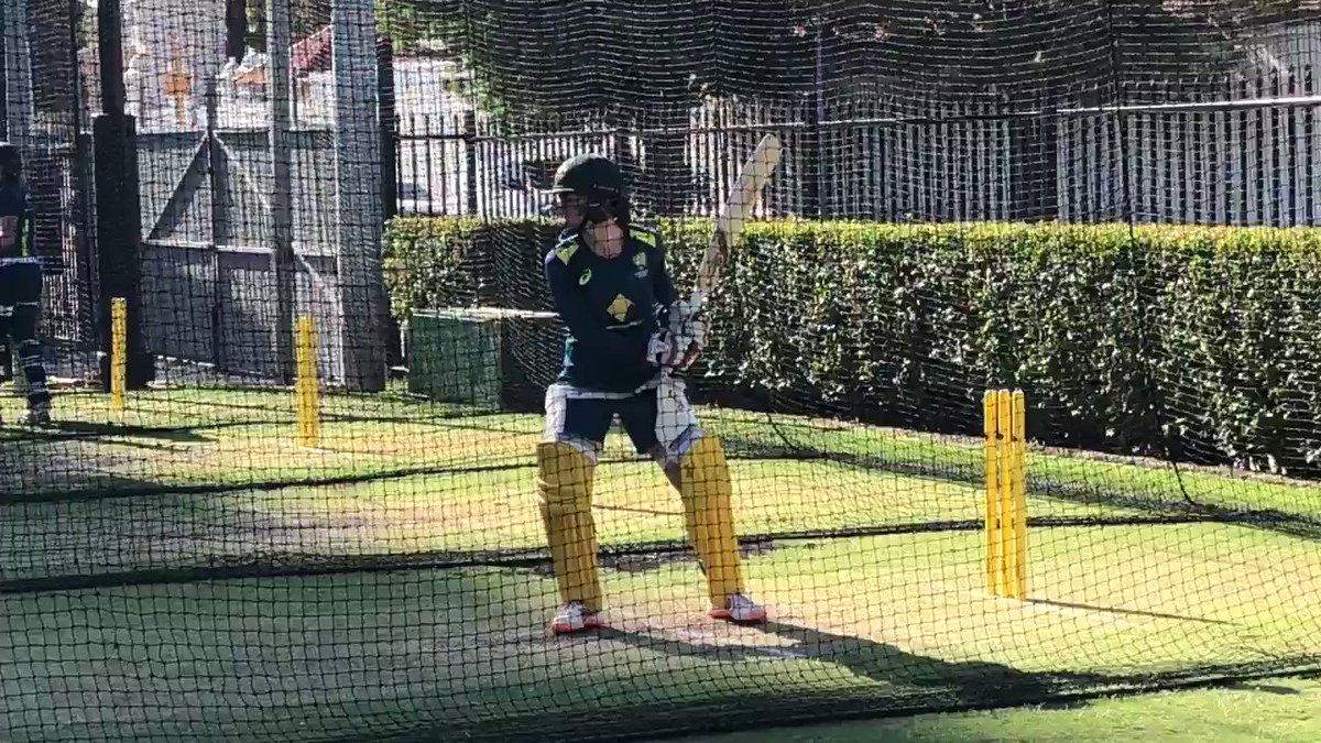 VC Rach Haynes having her second net of the afternoon ๐ช #AUSvNZ
