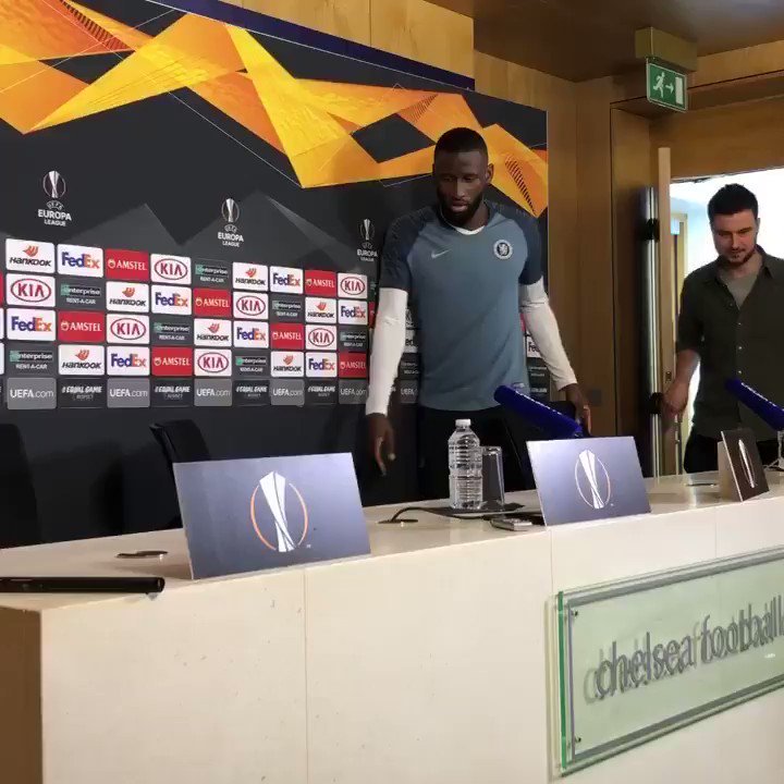 Toni Rudiger is next up to speak to the media... #CHEMAL