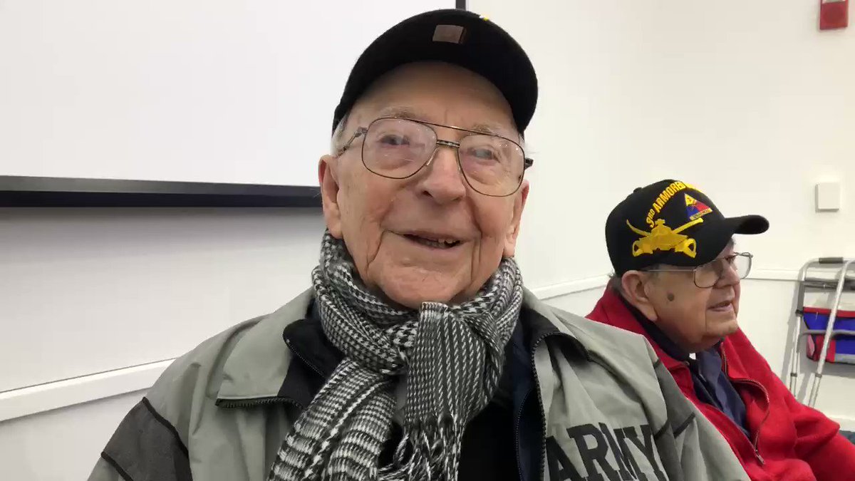 World War II tank gunner Clarence Smoyer talks about what it was like to ride in a tank again today in Boston, the first time he has climbed aboard in 75 years.