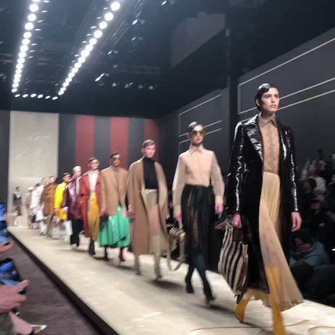 The last Lagerfeld @fendi show. It was very good.#MFW
