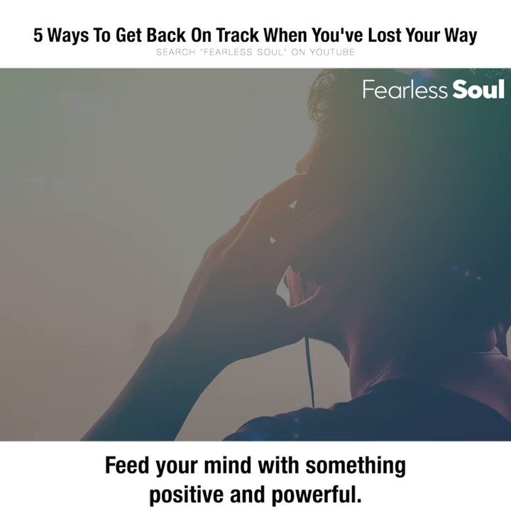 If you are feeding your mind with powerful content every day, and really taking it in... it is very unlikely you will lose your way. https://buff.ly/2V5Q4Gb