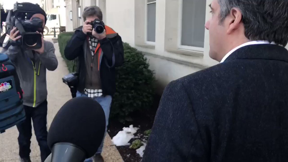 Spotted today on Capitol Hill- Michael Cohen. He has a series of hearings scheduled next week with Congressional Committees. While he wouldn’t tell us why he was here today, we saw him leave a Senate Intel Committee office.