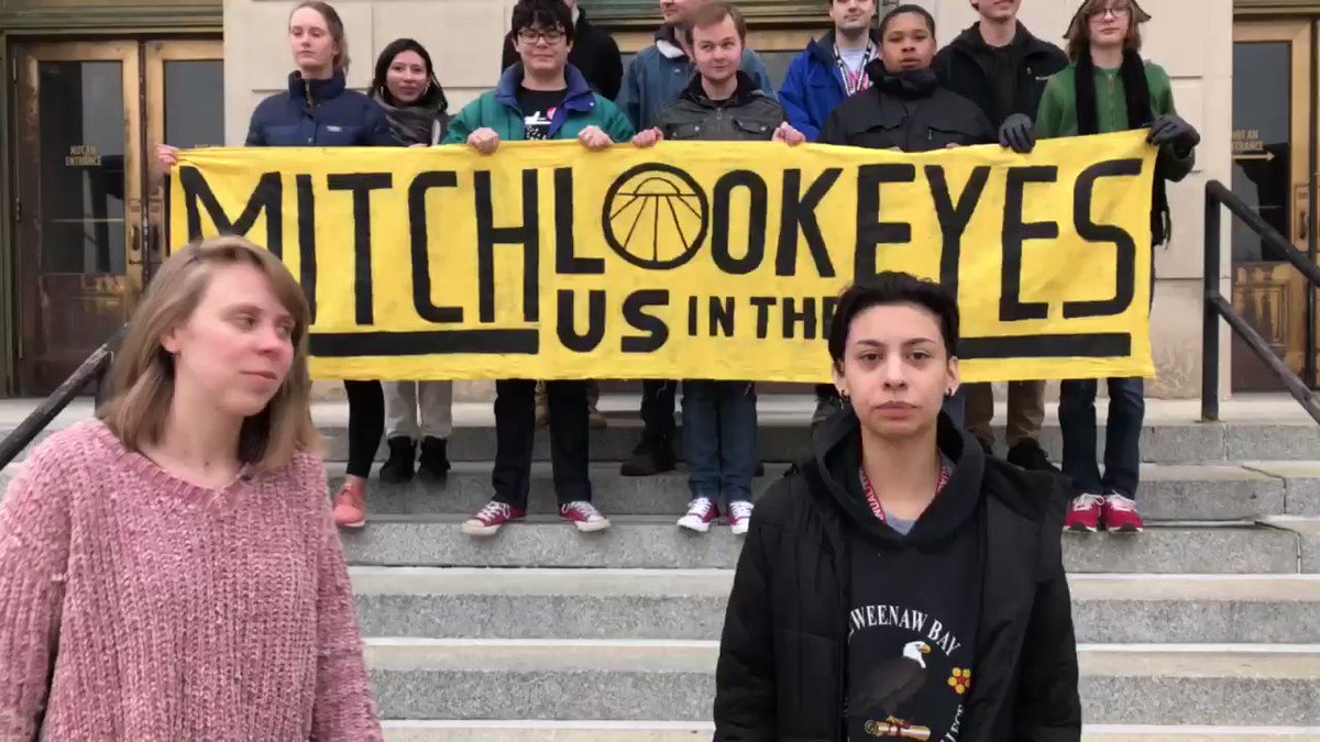BREAKING: We just met with McConnell’s staff here in KY. It was everything we anticipated.
McConnell isn’t interested in listening to young people. He listens to his billionaire friends.
Tonight we’re sleeping here until he listens to us ⛺️
Help us show Mitch we’re not alone.