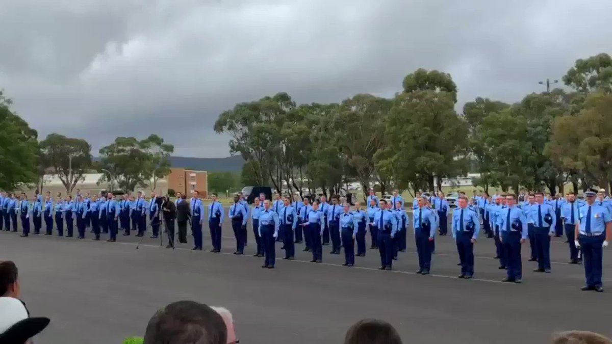 What an amazing occasion for all the men and woman graduating from the NSW Police Academy in Goulburn. Congratulations on such a wonderful achievement. Thank you for stepping up to keep all of us safe. We deeply appreciate it. @troygrant @nswpolice