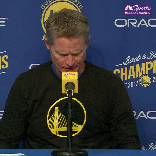 "They're a fun team. They want to play faster than us even."
Coach Kerr with more praise of the @SacramentoKings π€