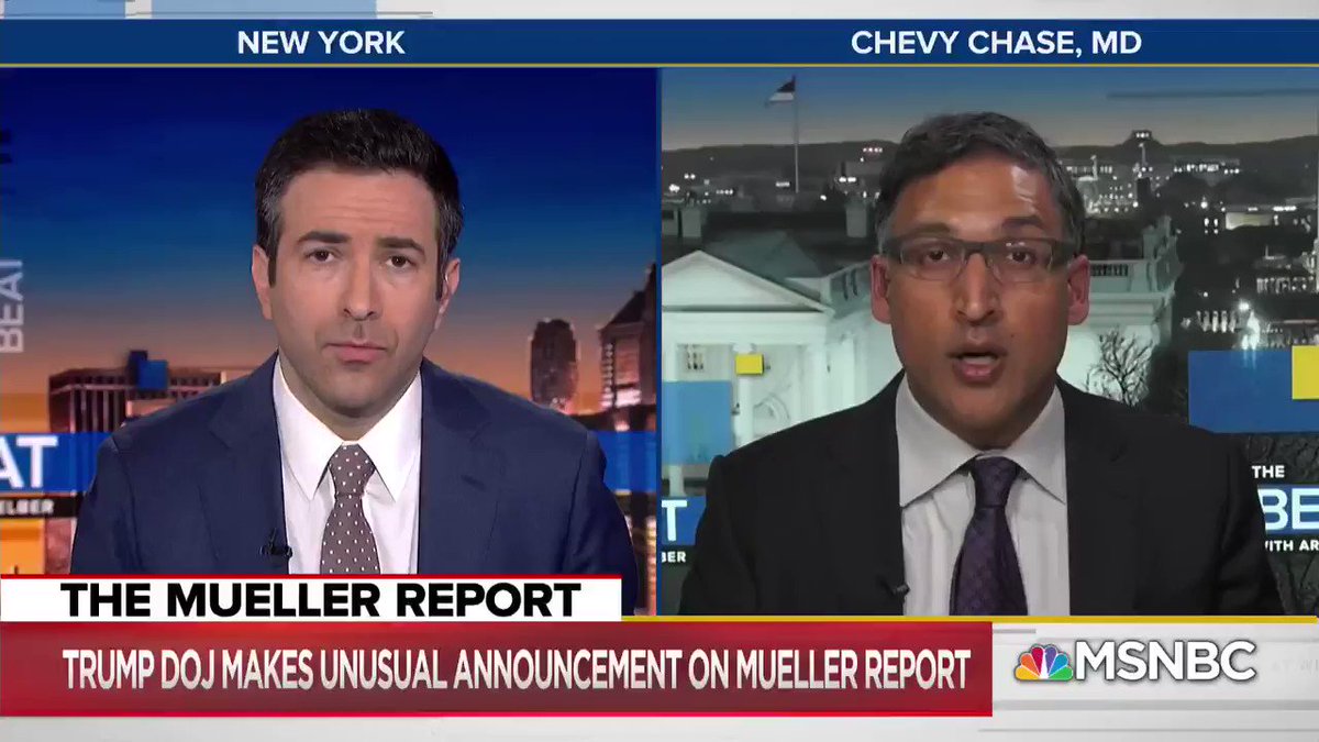 "We keep learning that there are new crimes that are allegedly committed by Trump and the coterie of people around him"
@neal_katyal on release of Mueller report: