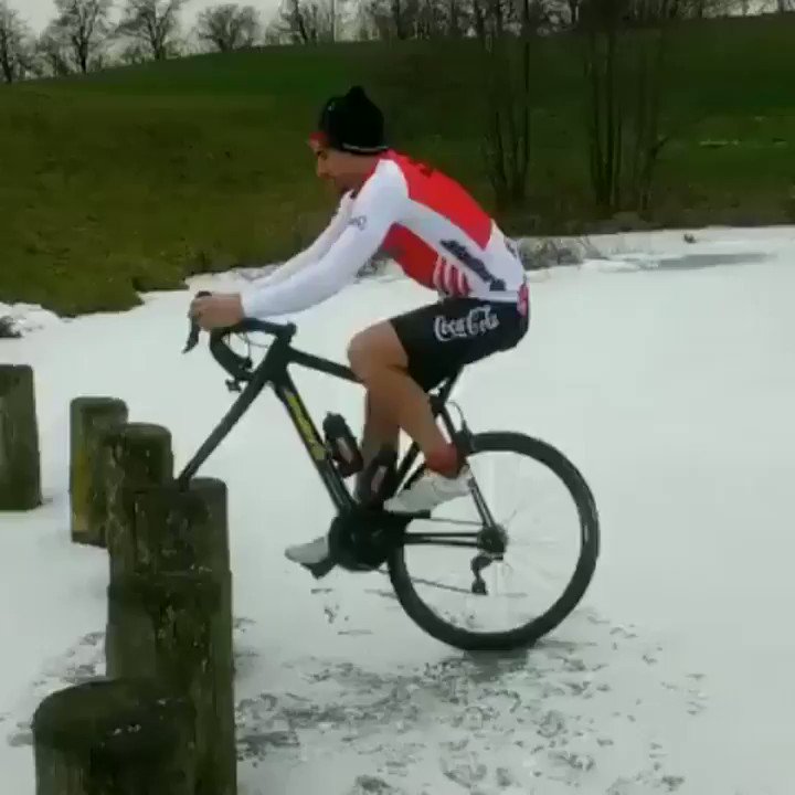 When you have a carbon bike but you can't afford a turbo trainer 😂😂